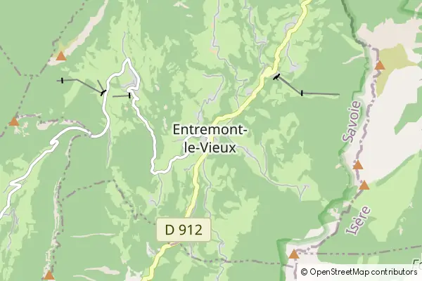 Mapa Entremont-le-Vieux