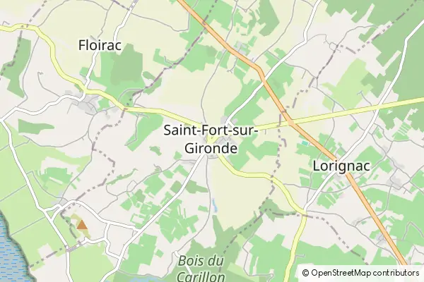 Mapa Saint Fort sur Gironde