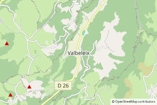 Mapa Valbeleix