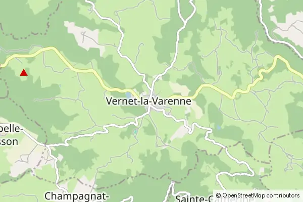 Mapa Vernet-la-Varenne