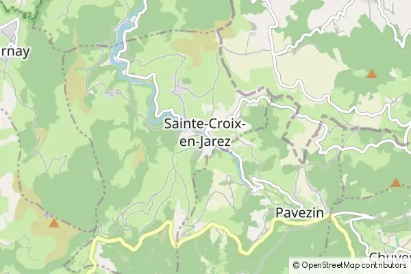 Mapa Sainte-Croix-en-Jarez