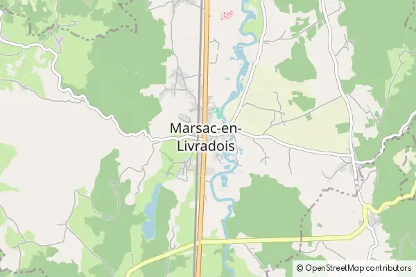 Mapa Marsac-en-Livradois