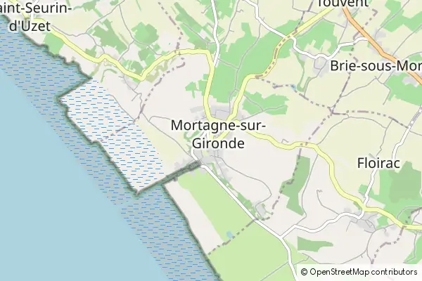 Mapa Mortagne-sur-Gironde