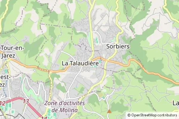 Mapa La Talaudière