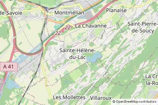 Mapa Sainte-Hélène-du-Lac