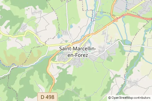 Mapa Saint-Marcellin-en-Forez