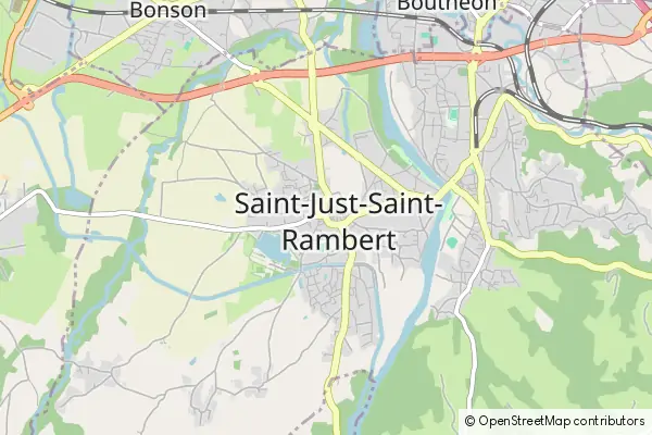 Mapa Saint-Just-Saint-Rambert