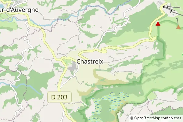 Mapa Chastreix