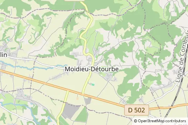 Mapa Moidieu-Detourbe