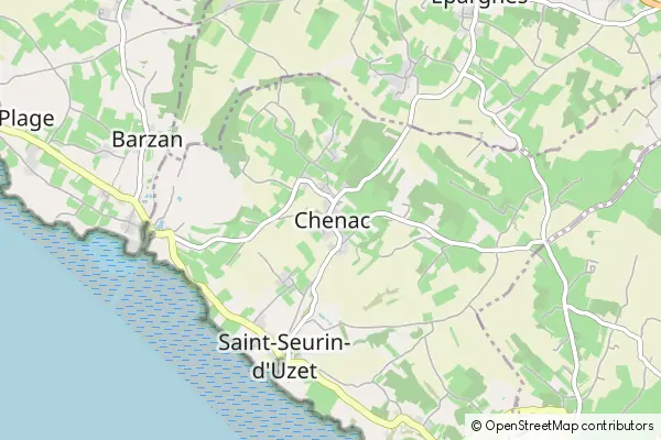 Mapa Chenac-Saint-Seurin-d'Uzet