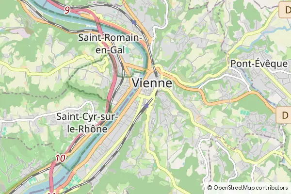 Mapa Vienne