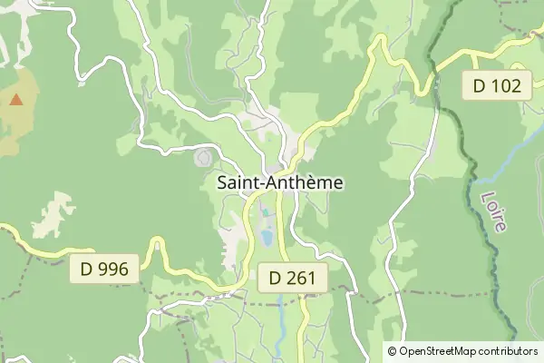 Mapa Saint-Anthème