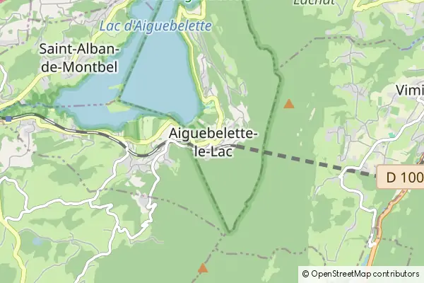 Mapa Aiguebelette-le-Lac