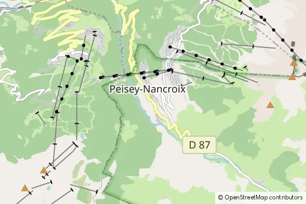 Mapa Peisey