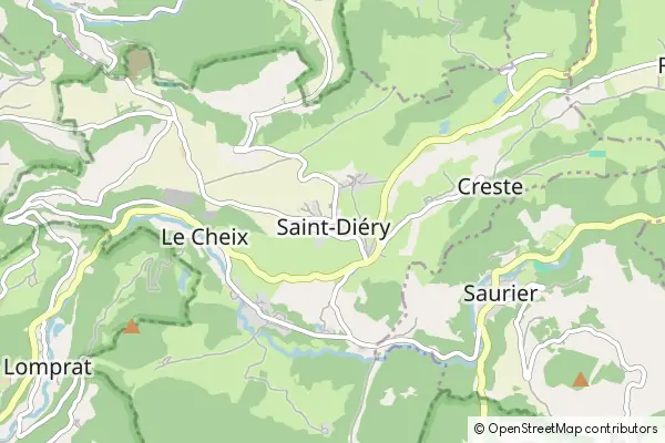 Mapa Saint-Diéry