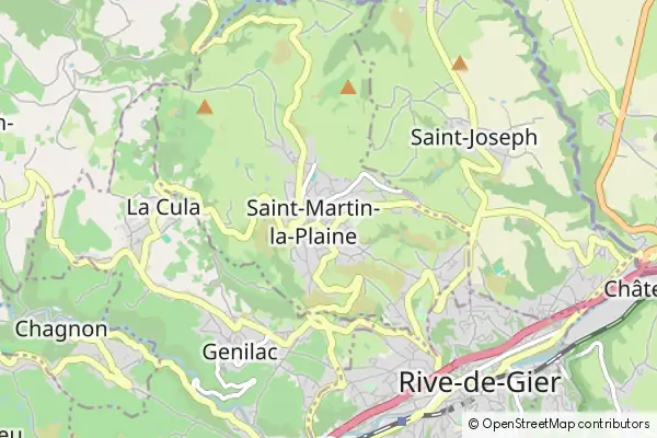 Mapa Saint-Martin-la-Plaine