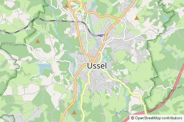 Mapa Ussel