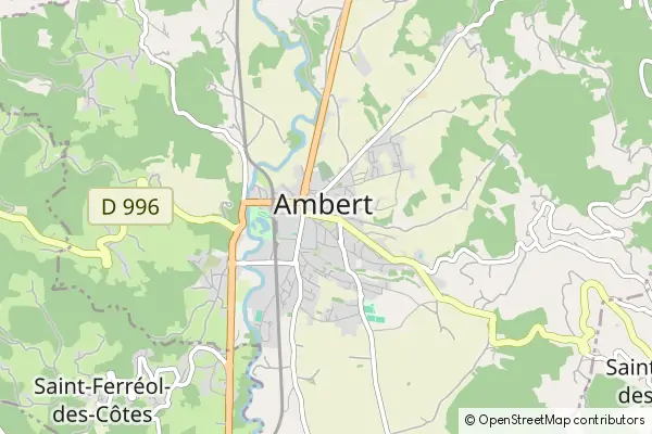 Mapa Ambert