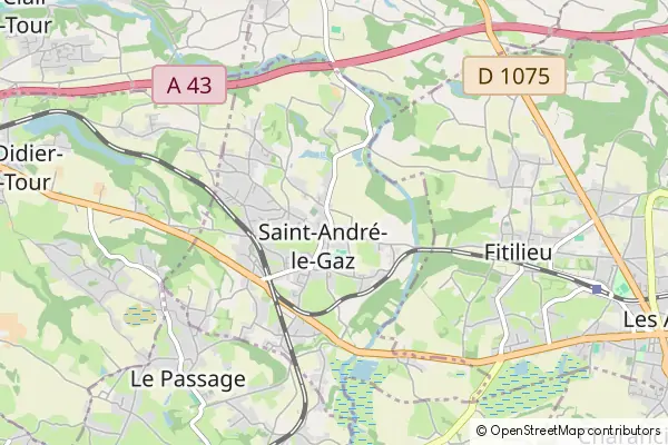 Mapa Saint-André-le-Gaz