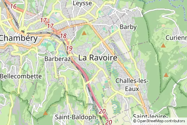 Mapa Ravoire