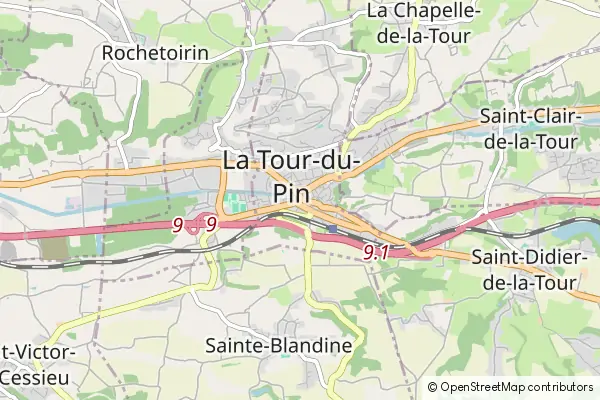 Mapa Tour-du-Pin