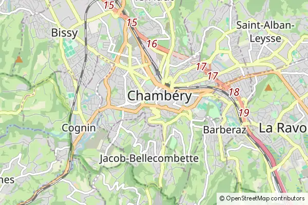 Mapa Chambéry