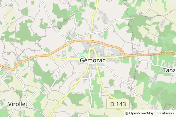 Mapa Gémozac