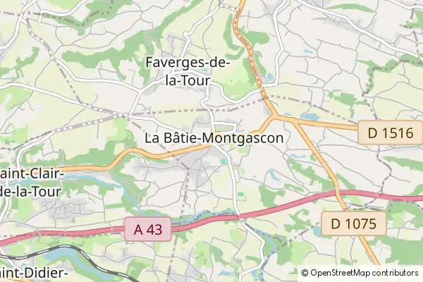 Mapa La Bâtie-Montgascon