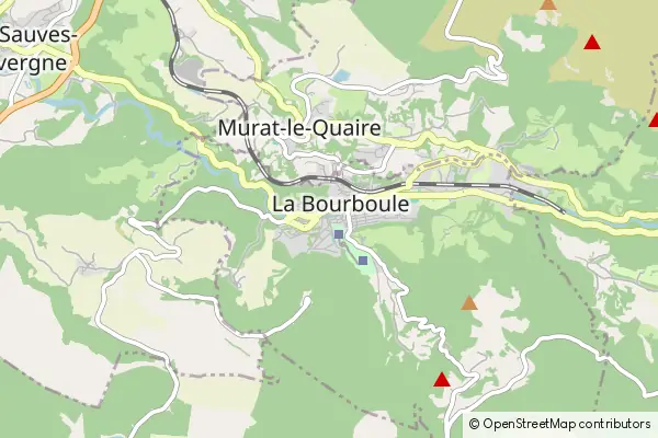 Mapa Bourboule