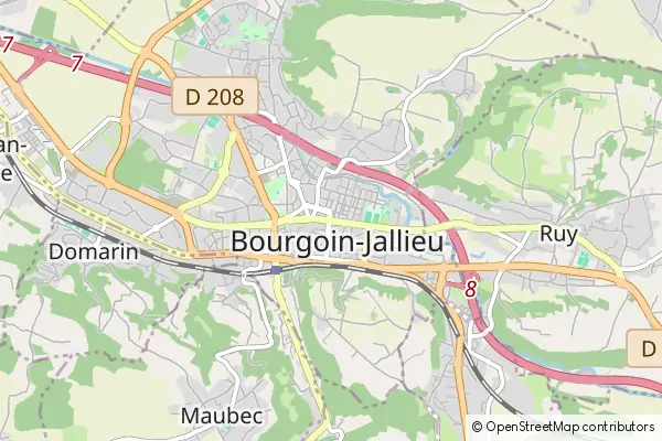 Mapa Bourgoin Jallieu