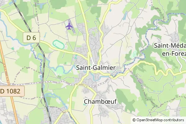 Mapa Saint-Galmier