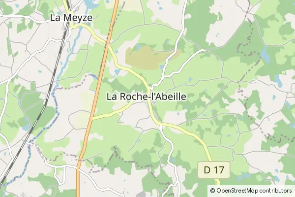 Mapa La Roche-l'Abeille