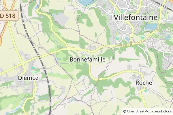 Mapa Bonnefamille