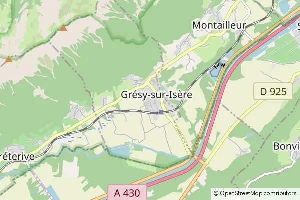 Mapa Gresy sur Isere