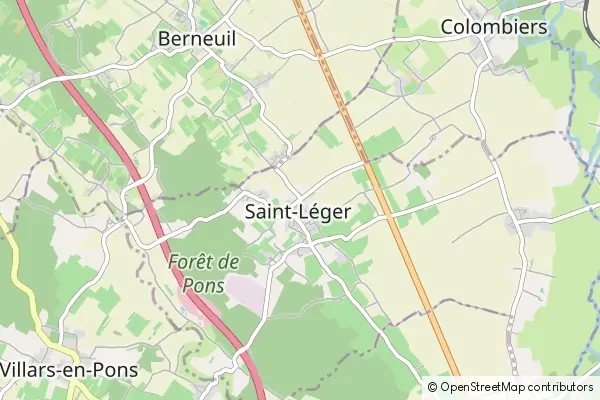 Mapa Saint Leger