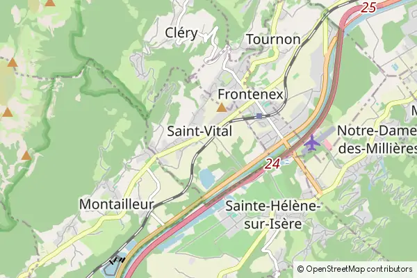 Mapa Saint-Vital