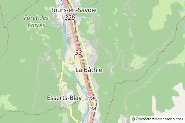 Mapa La Bâthie