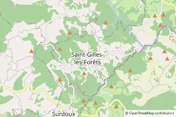 Mapa Saint-Gilles-les-Forêts