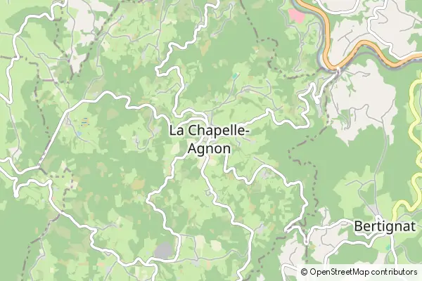 Mapa Chapelle-Agnon