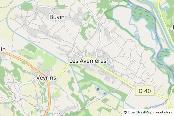 Mapa Les Avenières