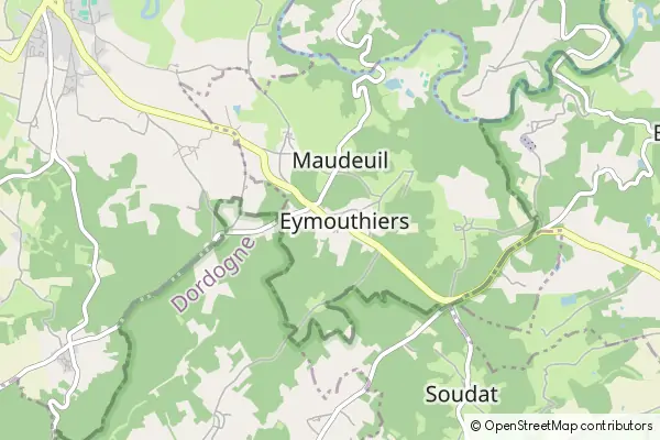 Mapa Eymouthiers