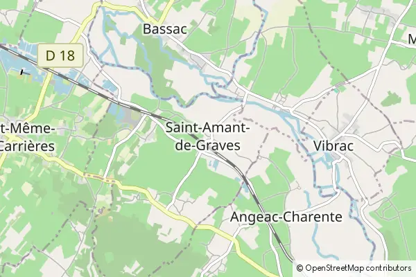 Mapa Saint-Amant-de-Graves