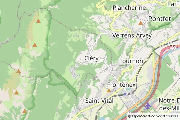 Mapa Cléry