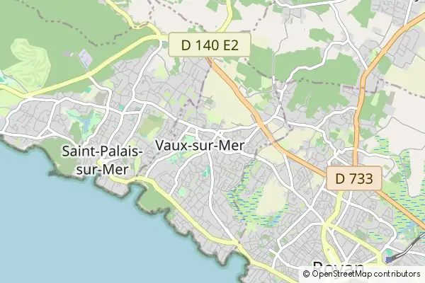 Mapa Vaux-sur-Mer