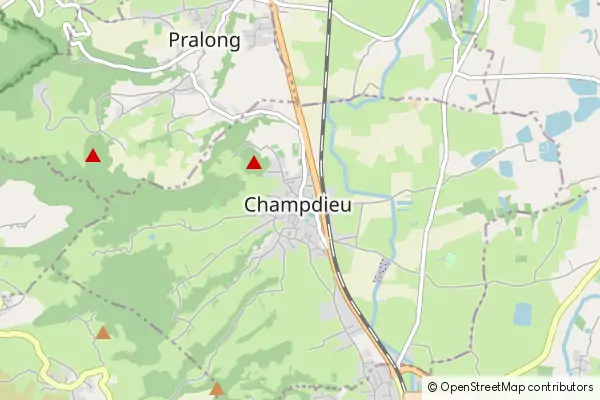 Mapa Champdieu