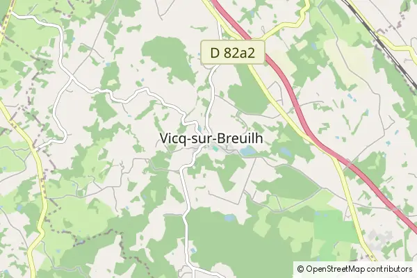 Mapa Vicq-sur-Breuilh