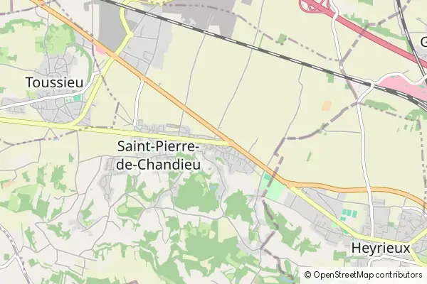 Mapa St Pierre de Chandieu