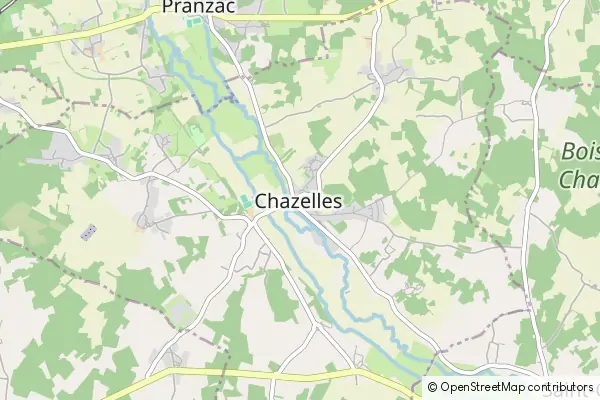 Mapa Chazelles