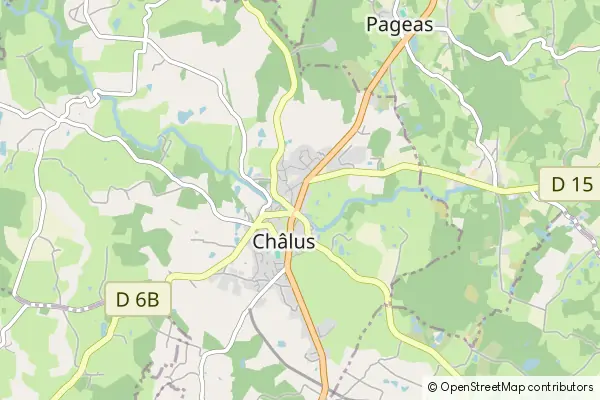 Mapa Châlus