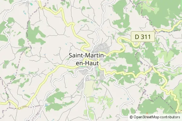 Mapa Saint-Martin-en-Haut